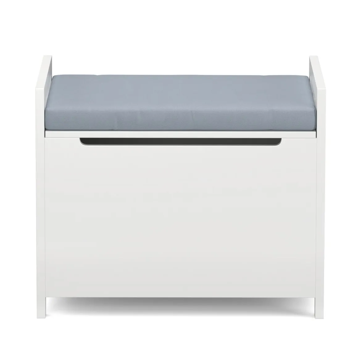 Sitzbank mit Stauraum 86 x 38 x 54 cm weiss