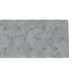 Sitzbank Samt BELINDA 120 cm grau/schwarz