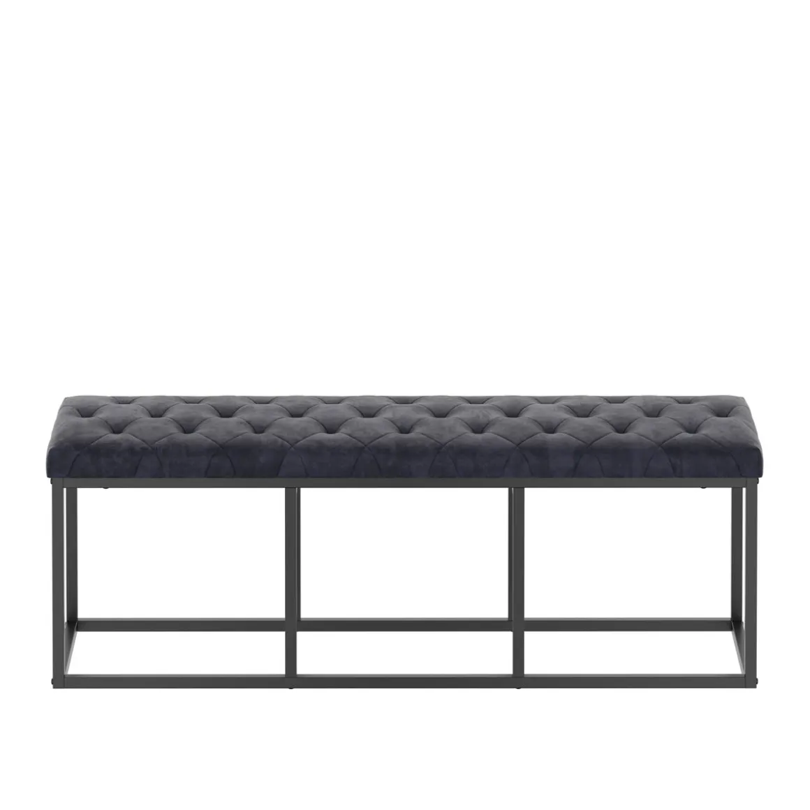 Sitzbank Samt BELINDA 120 cm schwarz