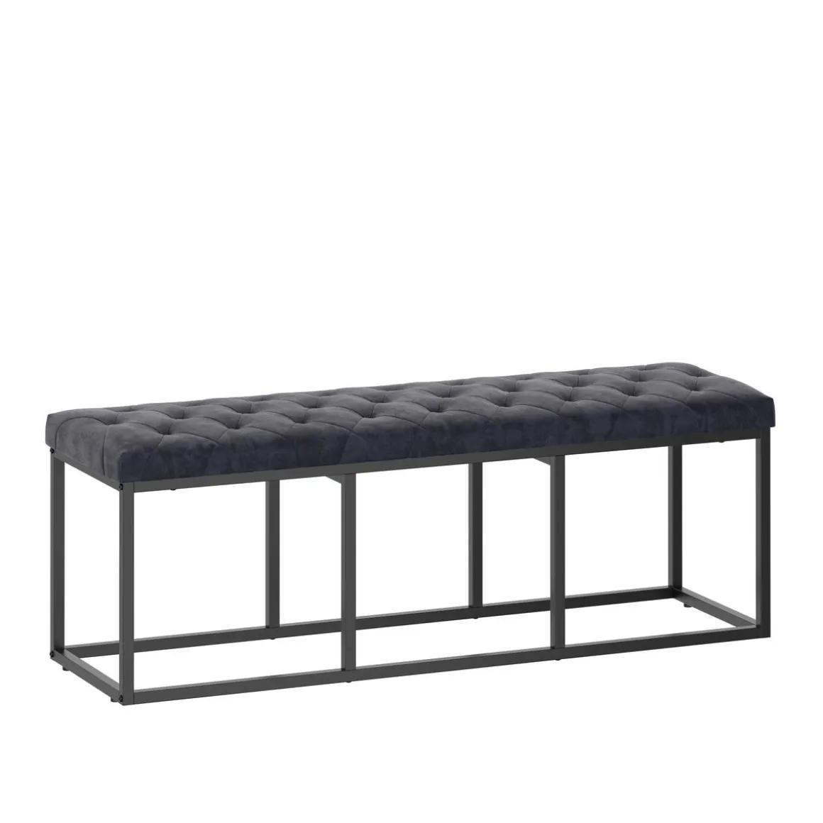 Sitzbank Samt BELINDA 120 cm schwarz