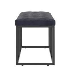 Sitzbank Samt BELINDA 120 cm schwarz