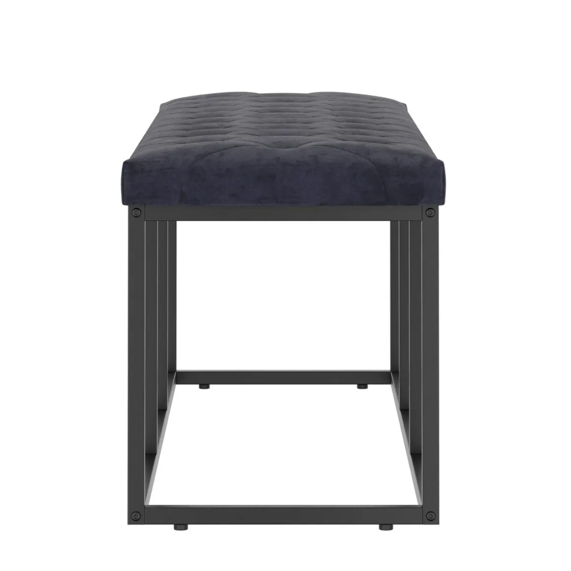 Sitzbank Samt BELINDA 120 cm schwarz