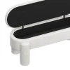 Sitzbank Teddy BEBRA mit Stauraum 114 x 45 x 45 cm weiss