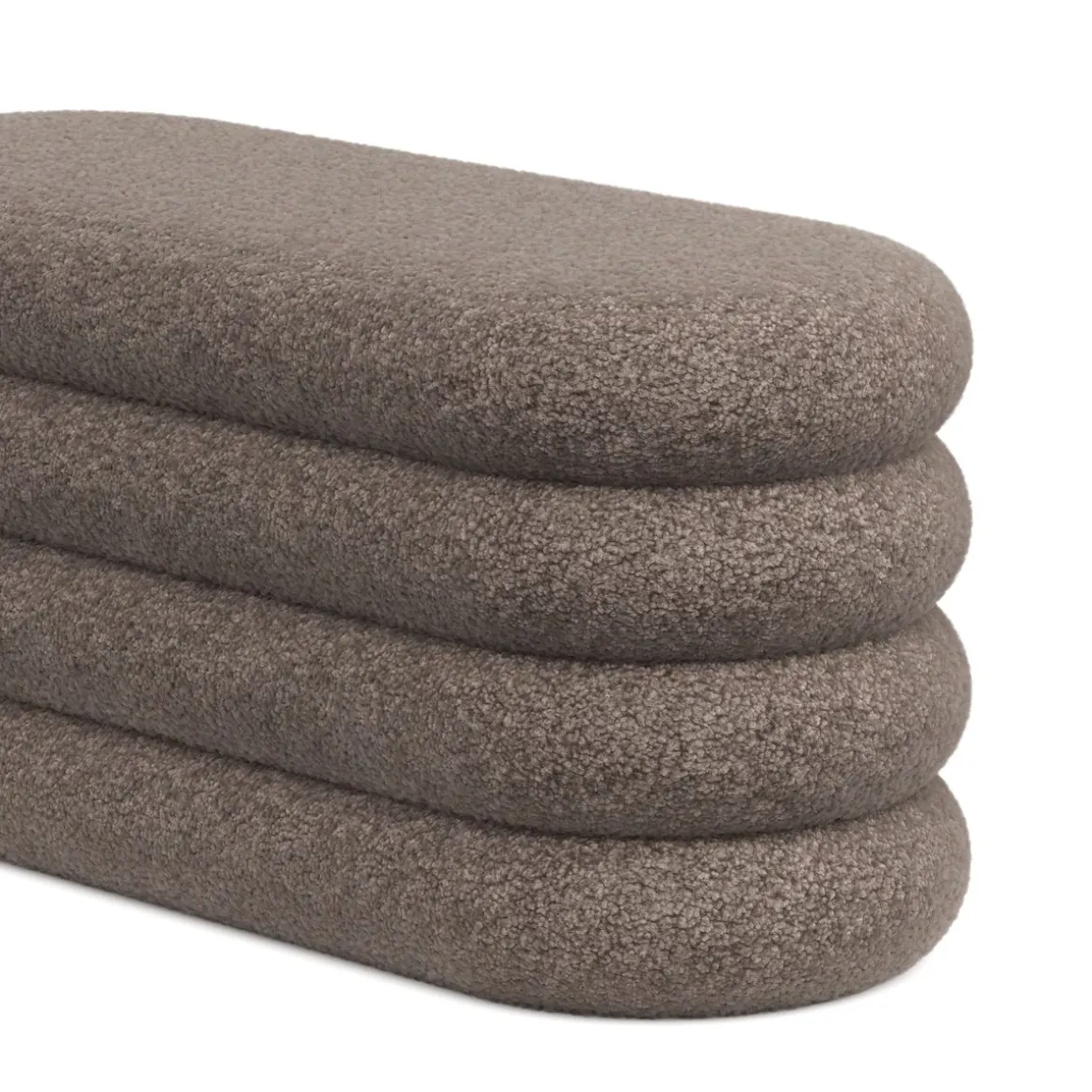 Sitzbank Teddy RISS mit Stauraum 100 x 42 x 42 cm braun