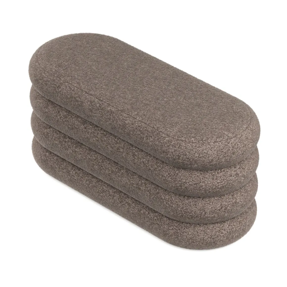 Sitzbank Teddy RISS mit Stauraum 100 x 42 x 42 cm braun