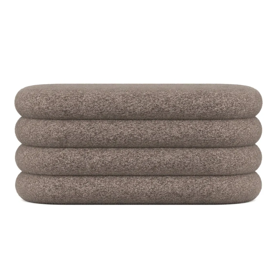 Sitzbank Teddy RISS mit Stauraum 100 x 42 x 42 cm braun