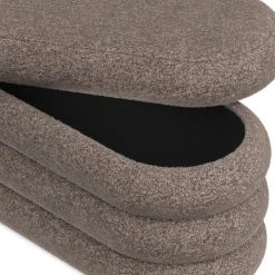 Sitzbank Teddy RISS mit Stauraum 100 x 42 x 42 cm braun