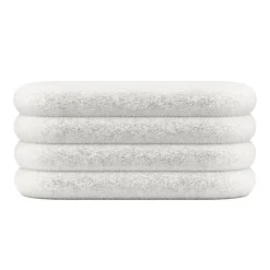 Sitzbank Teddy RISS mit Stauraum 100 x 42 x 42 cm weiss