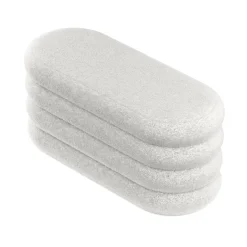 Sitzbank Teddy RISS mit Stauraum 100 x 42 x 42 cm weiss