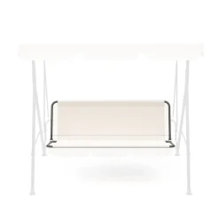 Sitzfläche mit Rückenlehne Hollywoodschaukel beige