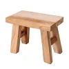 Sitzhocker Holz 21 x 12 x 16 cm natur