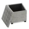 Sitzhocker mit Stauraum LIM grau