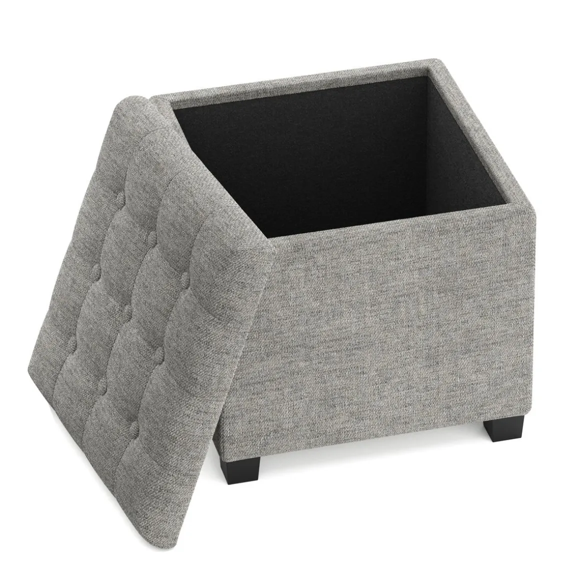 Sitzhocker mit Stauraum LIM grau