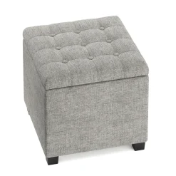 Sitzhocker mit Stauraum LIM grau