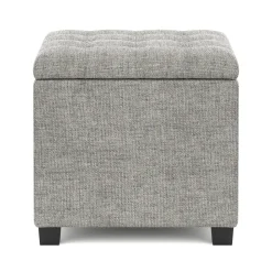Sitzhocker mit Stauraum LIM grau