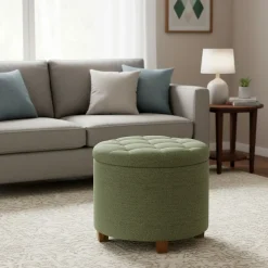 Sitzhocker mit Stauraum RIM hellgrün