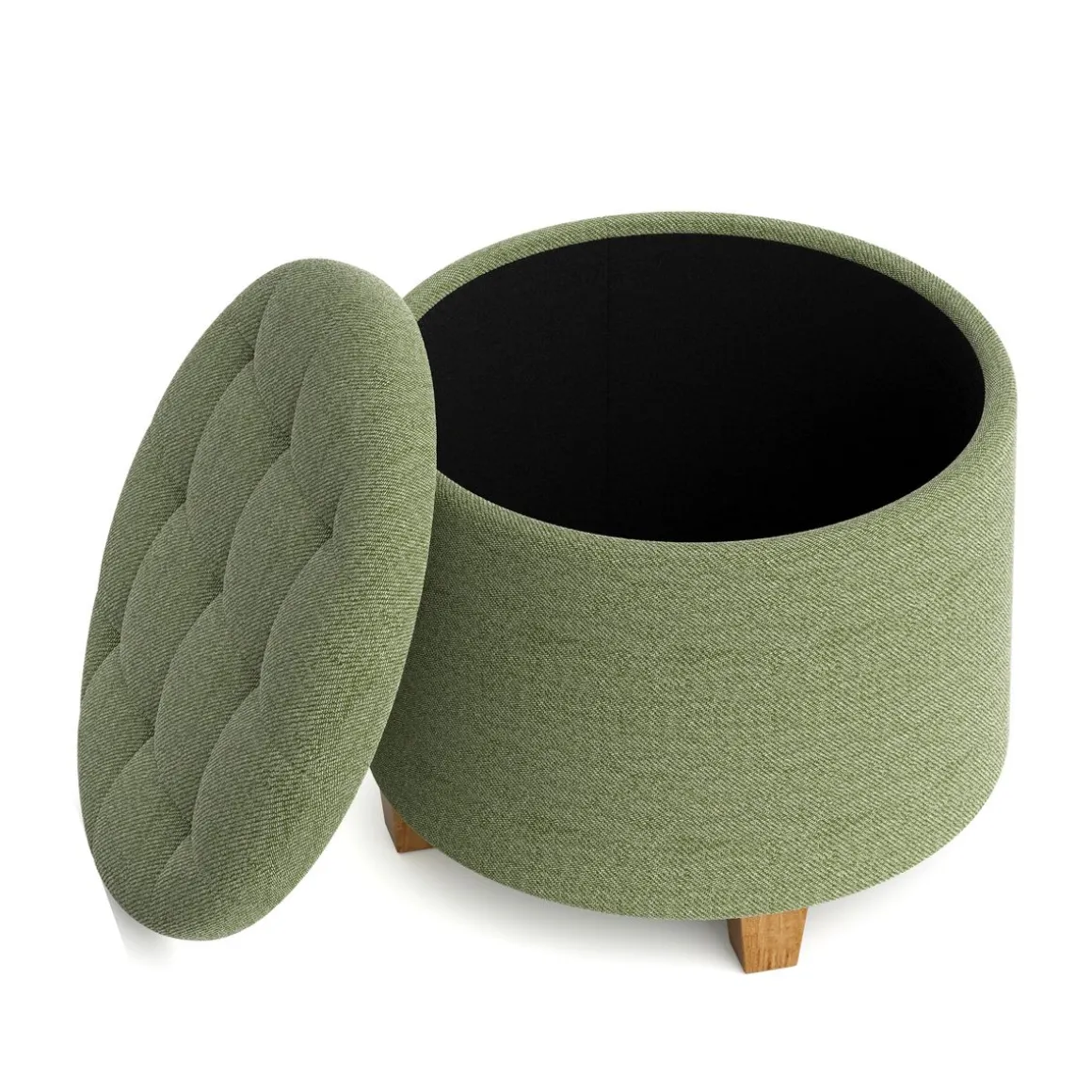 Sitzhocker mit Stauraum RIM hellgrün