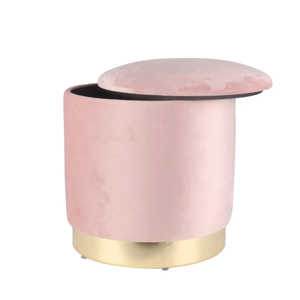 Sitzhocker mit Stauraum rosa