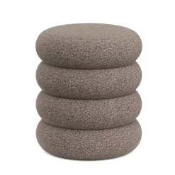 Sitzhocker Teddy JIM mit Stauraum 42 x 45 cm braun | GONSER.CH