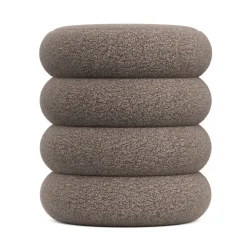Sitzhocker Teddy JIM mit Stauraum 42 x 45 cm braun | GONSER.CH