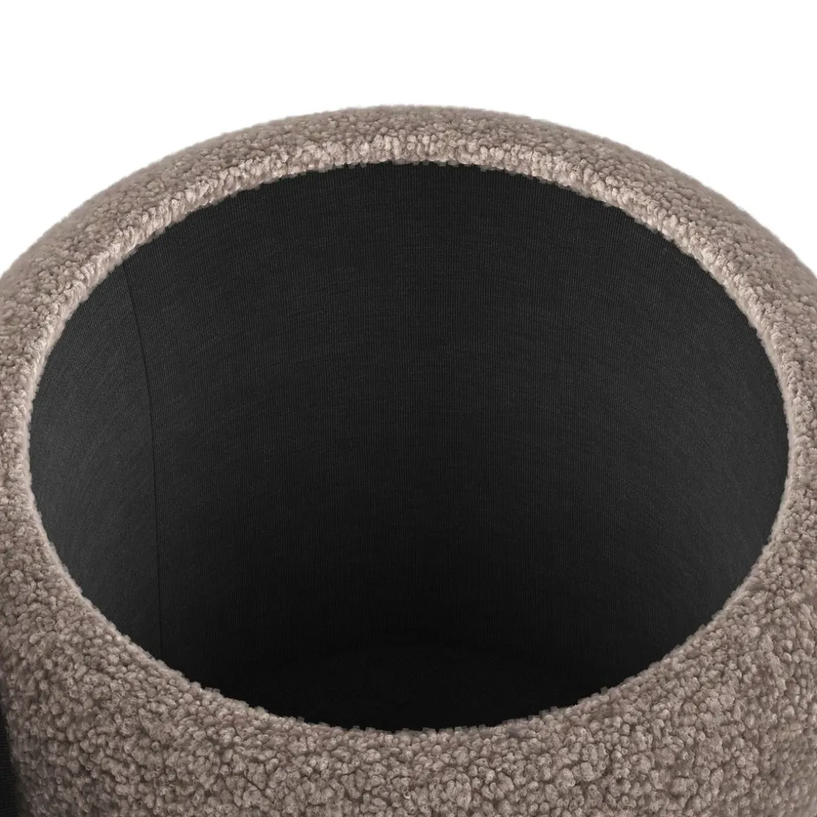Sitzhocker Teddy JIM mit Stauraum 42 x 45 cm braun | GONSER.CH