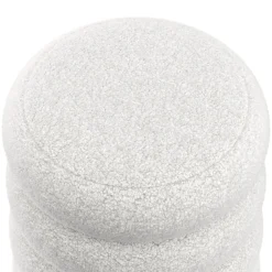 Sitzhocker Teddy JIM mit Stauraum 42 x 45 cm weiss