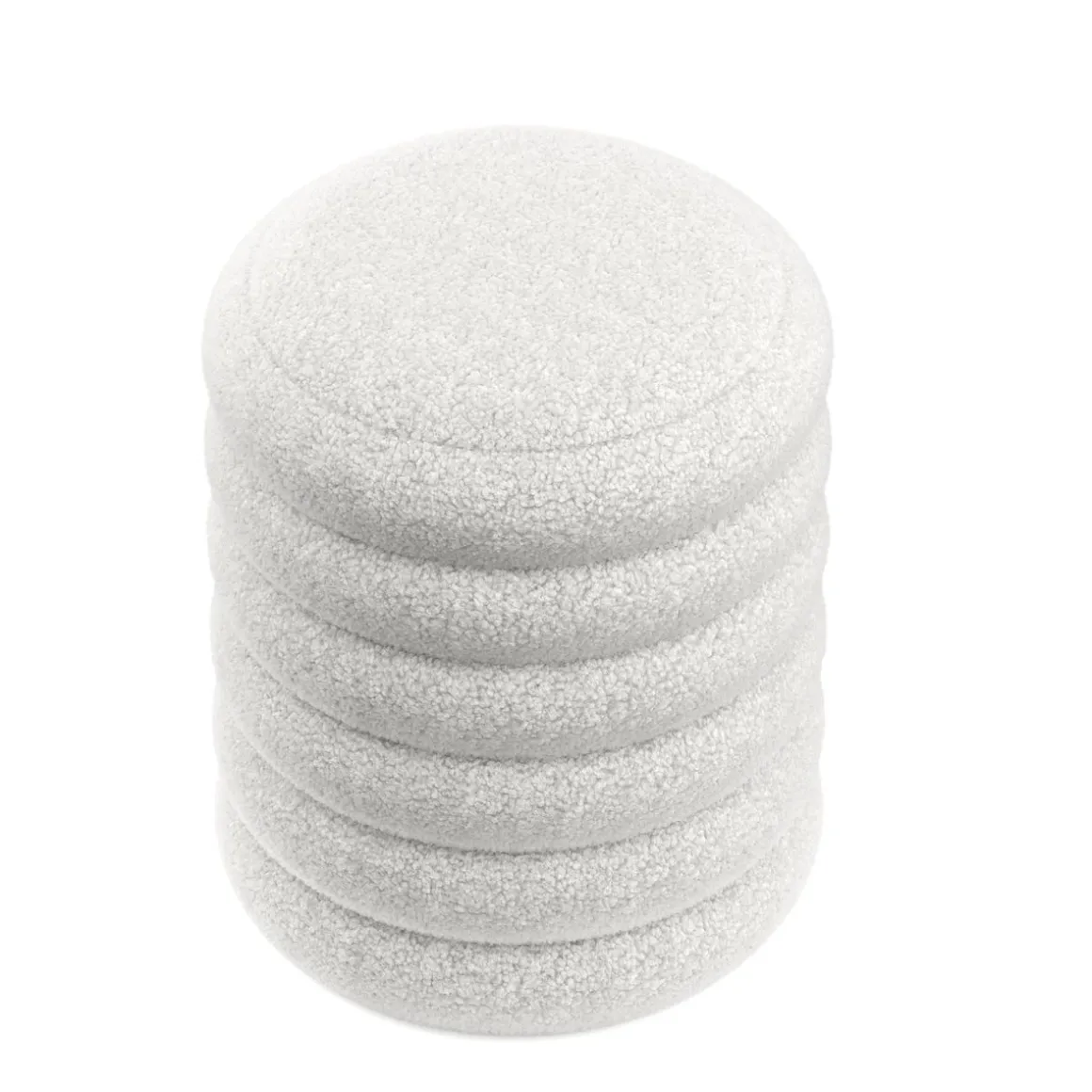 Sitzhocker Teddy mit Stauraum JAR weiss