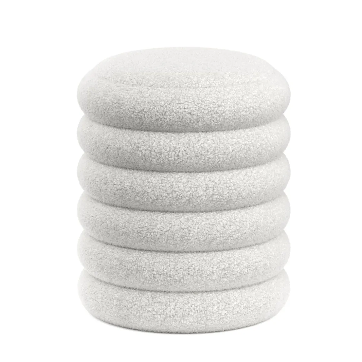 Sitzhocker Teddy mit Stauraum JAR weiss