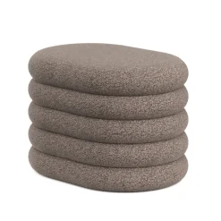 Sitzhocker Teddy PILL mit Stauraum 59 x 45 x 40 cm braun