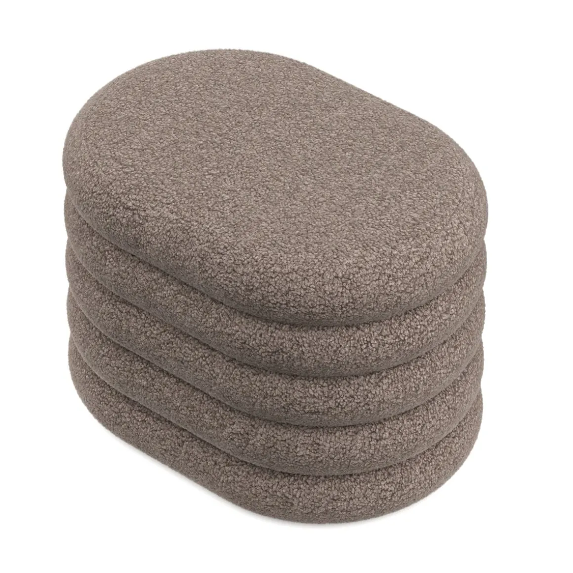 Sitzhocker Teddy PILL mit Stauraum 59 x 45 x 40 cm braun
