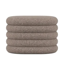 Sitzhocker Teddy PILL mit Stauraum 59 x 45 x 40 cm braun