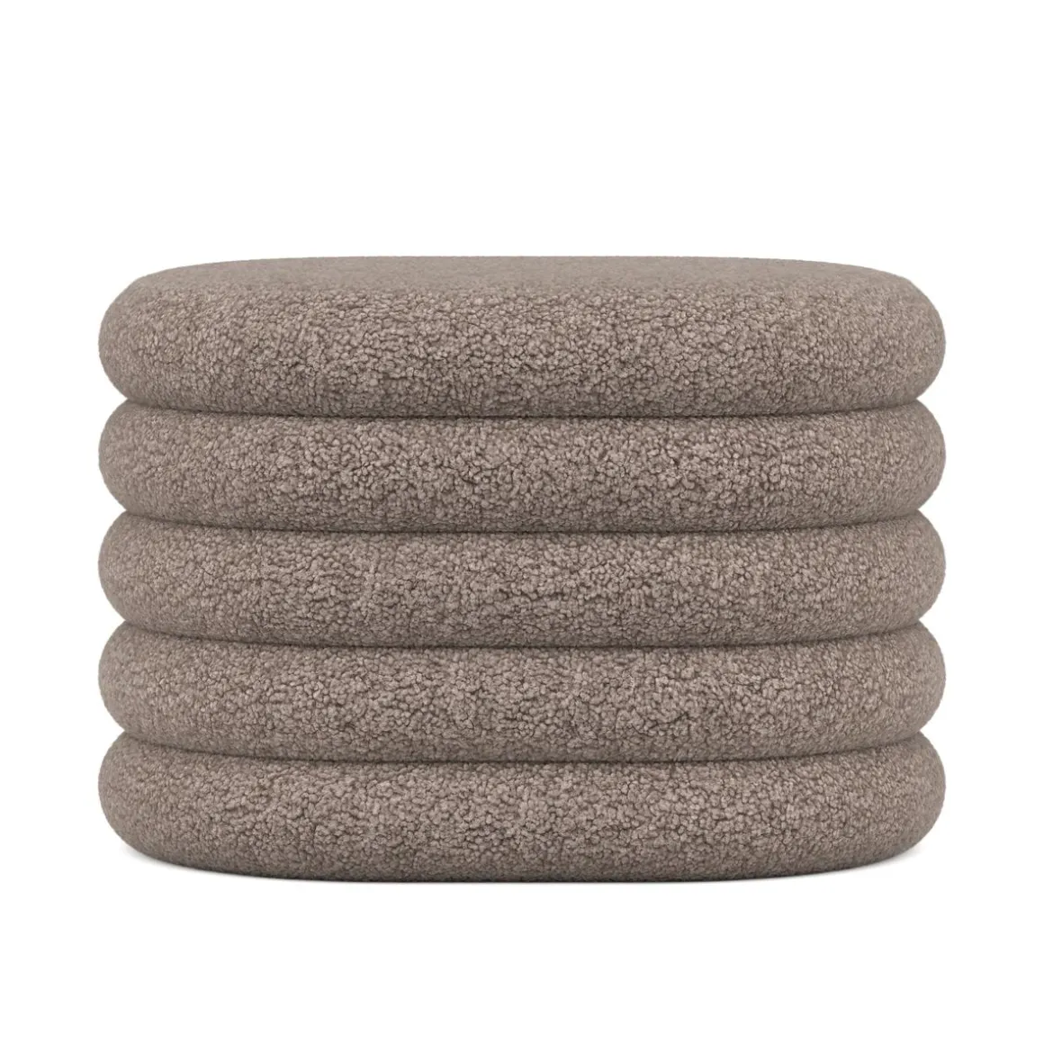 Sitzhocker Teddy PILL mit Stauraum 59 x 45 x 40 cm braun