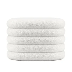 Sitzhocker Teddy PILL mit Stauraum 59 x 45 x 40 cm weiss