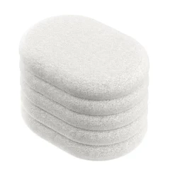 Sitzhocker Teddy PILL mit Stauraum 59 x 45 x 40 cm weiss