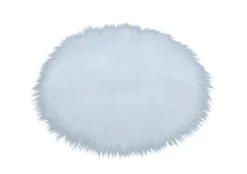Sitzkissen Kunstfell 2er Set 37.5 cm weiss