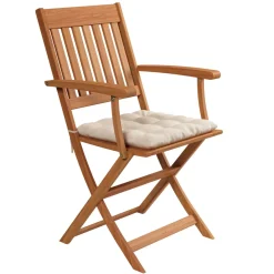 Sitzkissen 40 x 40 cm beige