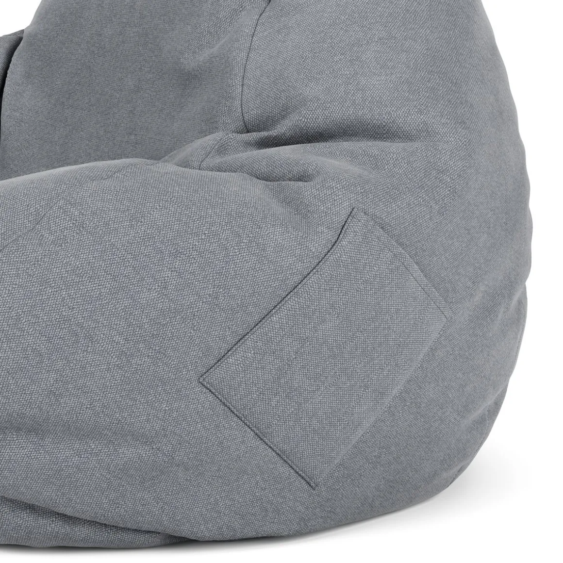 Sitzsack DROP 100 x 120 cm grau