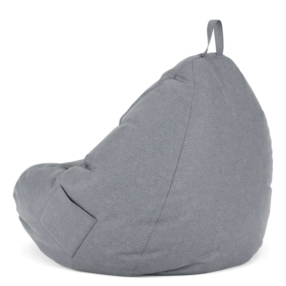 Sitzsack DROP 100 x 120 cm grau