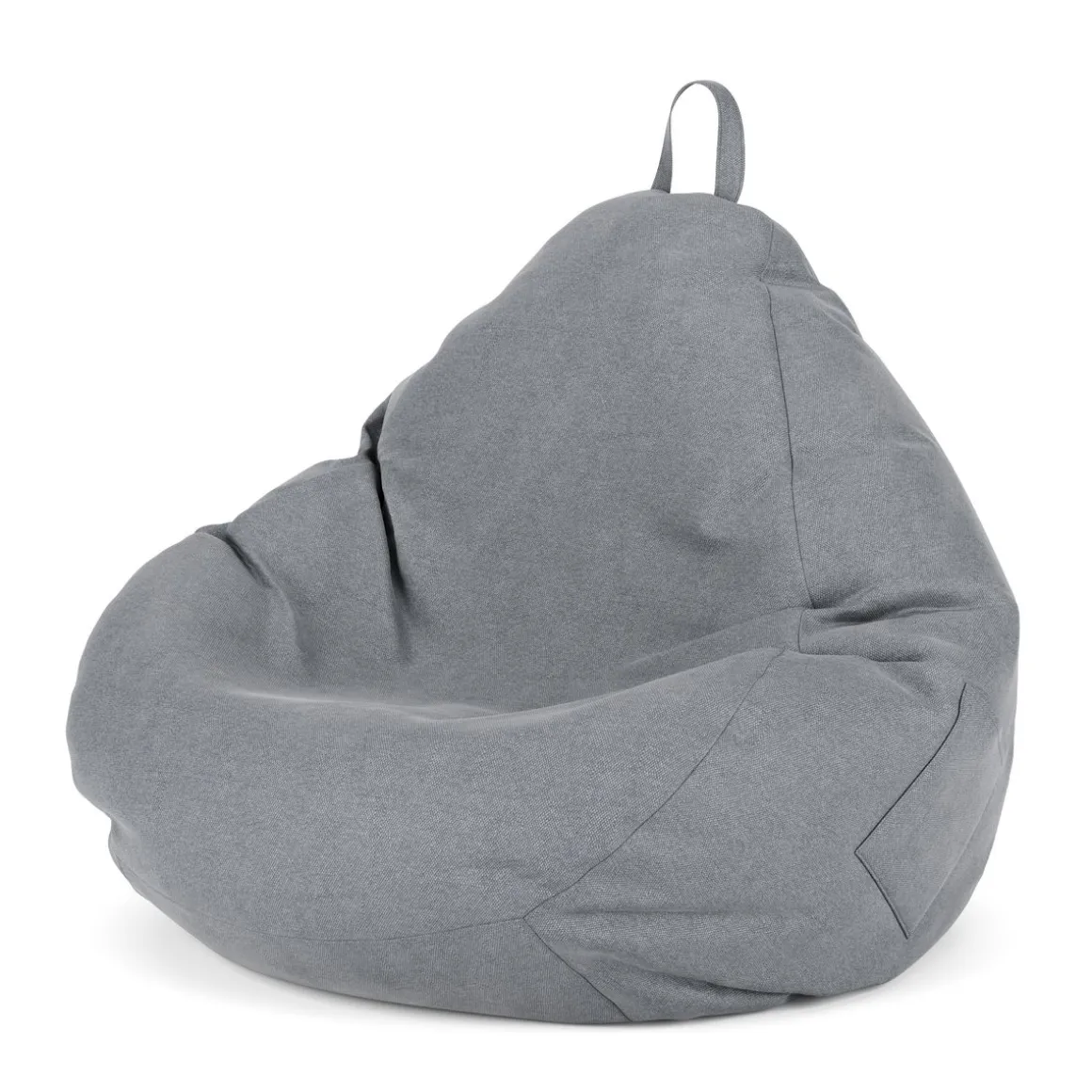 Sitzsack DROP 90 x 110 cm grau