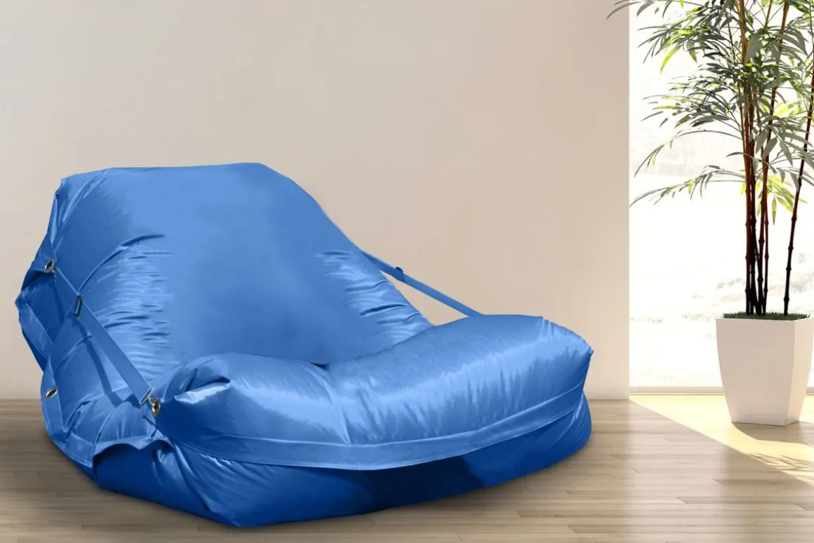 Sitzsack XXL blau inkl. Füllung