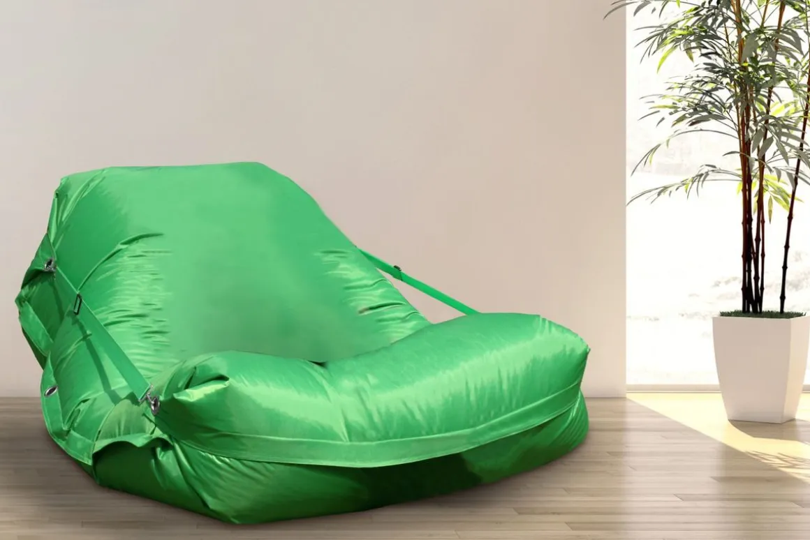 Sitzsack XXL grün inkl. Füllung