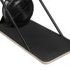 Ski-Ergometer Stahl 214 cm schwarz