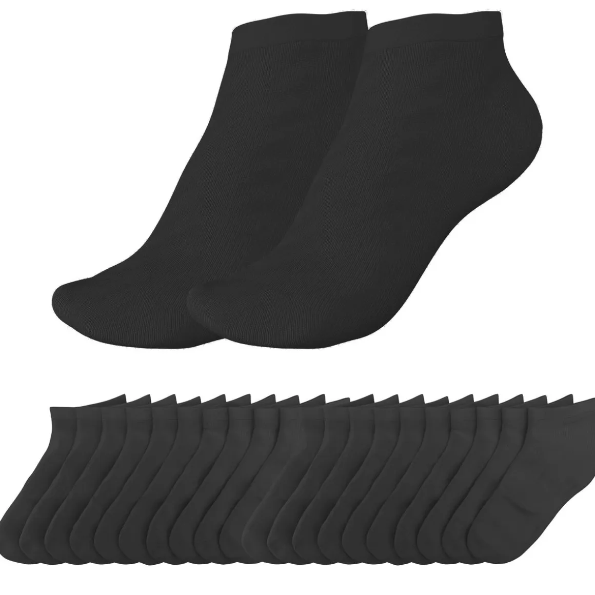 Sneaker Socken Grösse 47 - 50 10er Set schwarz