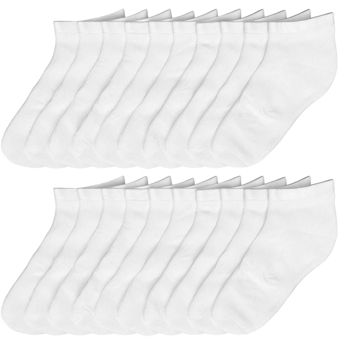 Sneaker Socken Grösse 43 - 46 10er Set weiss