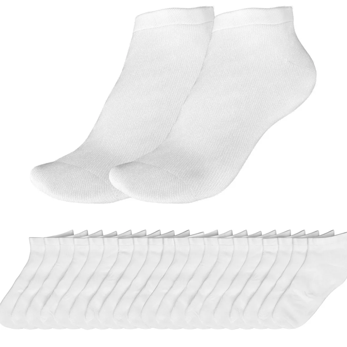 Sneaker Socken Grösse 43 - 46 10er Set weiss