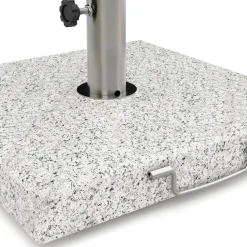 Sockel für Sonnenschirm Granit 30 kg quadratisch grau