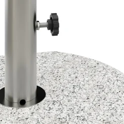 Sockel für Sonnenschirm Granit 30 kg rund grau