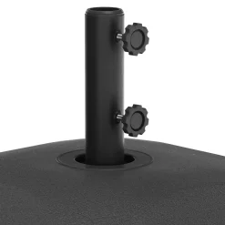 Sockel für Sonnenschirm mit Rollen 37 kg schwarz