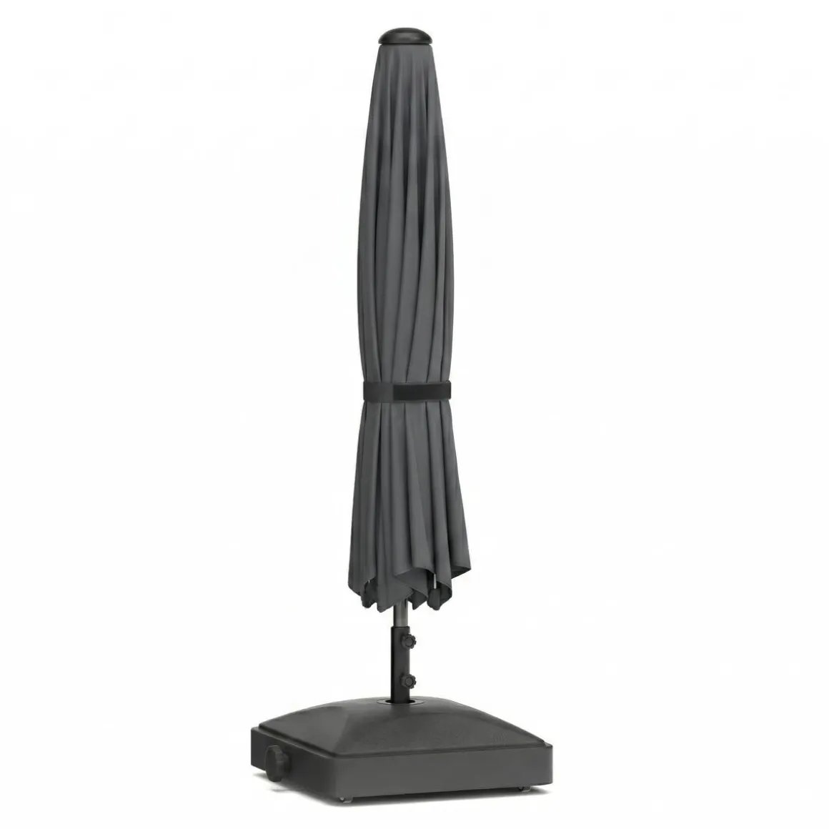 Sockel für Sonnenschirm mit Rollen 37 kg schwarz