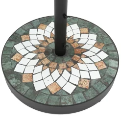 Sockel für Sonnenschirm MOSAIK grün/orange